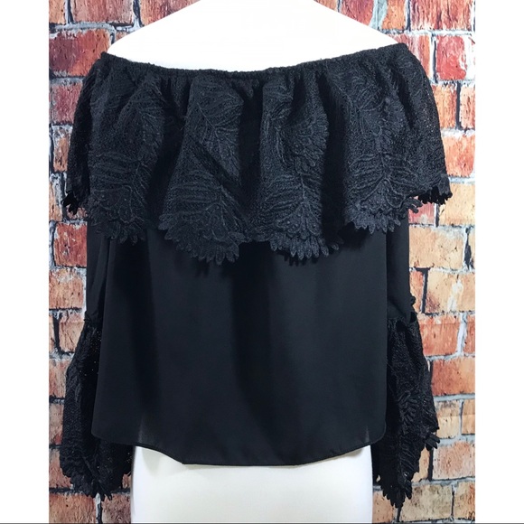 Allison New York Anthropologie Smocked Lace Top - Picture 3 of 6